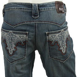 Antik Denim Men's Cotton-blend Western Bootcut Jeans