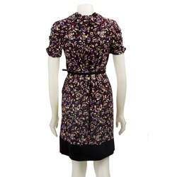 Max & Cleo Women's Mosaic Print Short-sleeve Dress