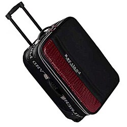 Rockland Polo Burgundy Crocodile 4-piece Luggage Set