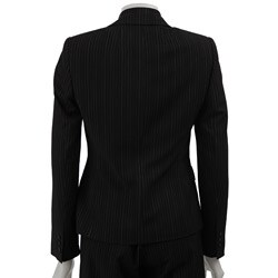 Anne Klein Women's 2-piece Single-button Onyx Pant Suit