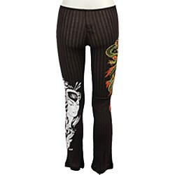 Ed Hardy Intimates Black/ Medusa Pointelle Pants