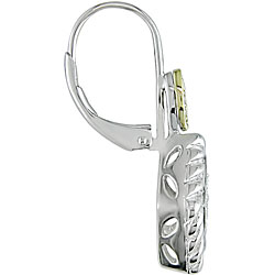 Silver and 10k Gold 1/5ct TDW Diamond Earrings (J-K, I-3)