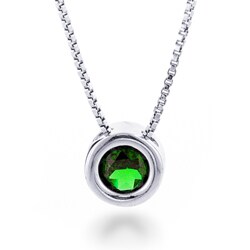 Sterling Silver Peridot Earrings/Pendant 18