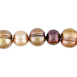 Multi-brown FW Pearl Elastic Bracelet (8.5-9 mm) (Set of 6)