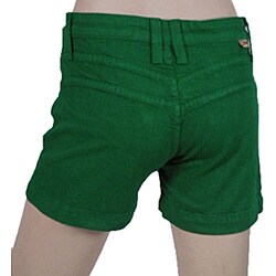 Dittos Women's Green Denim Shorts