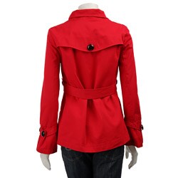 Coffee Shop Women's Stand Collar Trench Coat