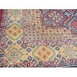 Persian Kashan Navy/ Ivory Rug (9'3 x 13'4)