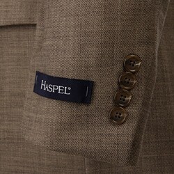 Haspel Men's Taupe Melange Wool Two-button Suit
