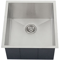Ticor Stainless Steel 16-gauge Square Undermount Bar Sink