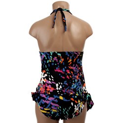 Perry Ellis Women's Multicolor Halter Bikini