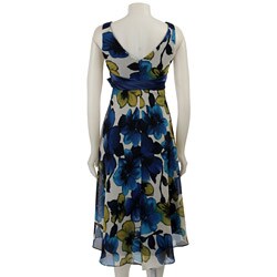Evan Picone Women's Printed Chiffon Dress
