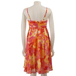 Evan Picone Women's Spaghetti Strap Chiffon Dress