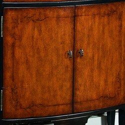 Hand-painted Chestnut and Black Accent Chest