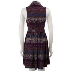BCBGeneration Women's Belted Cowl-neck Dress