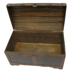 Phat Tommy Victorian Decorative Wooden Storage Trunk
