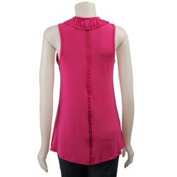 FINAL SALE Pathway Women's Sleeveless Ruffle-neck Top