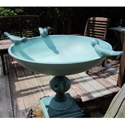 Copper Coated Aluminum Birdbath