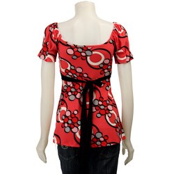 Simply Irresistible Women's Pleated Floral Top