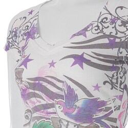 Self Esteem Junior's Tattoo Art V-neck Tunic Top