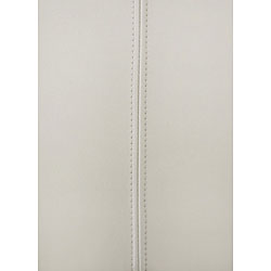 Creme Manhattan Leather Bench