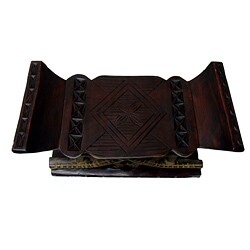Handmade Wooden Ashanti Alligator Stool (Ghana)