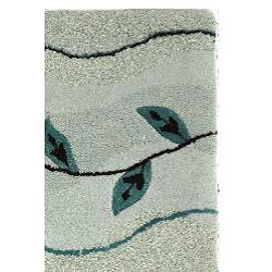 Handmade Soho Vines Light Grey New Zealand Wool Rug (2' x 3')