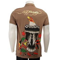 Ed Hardy Men's 'Eagle' Short-sleeve Polo Shirt