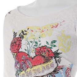Everyday Brand Junior's Tatoo Art Graphic Top
