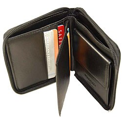 Romano Series Zip-around Italian Leather Wallet
