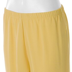 Adi Designs Plus Size Yellow 2-piece Pant Suit