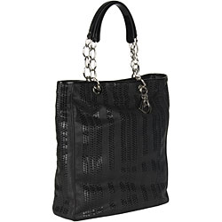 Dior Black Woven Lambskin Tote Bag