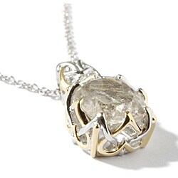 Michael Valitutti Silver Rutilated Quartz Necklace