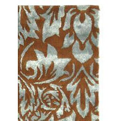 Jewel Brown/ Blue Rug (2'6 x 4'2)
