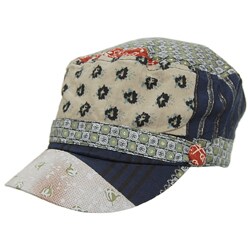 Adi Designs Hard Brim Patchwork Military Hat