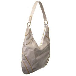 Zina Eva Grey Zip Hobo Bag