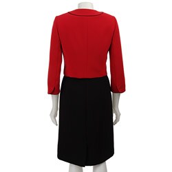 Tahari ASL Women's Colorblock Jacket and Dress Set