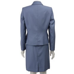 Anne Klein Women's 3-button Stretch Twill Skirt Suit