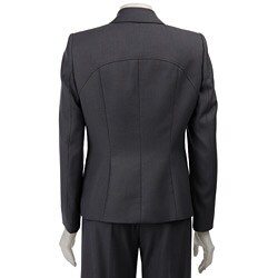 Anne Klein Women's 2-button Steel Blue Pant Suit