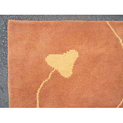 Indo Tibetan Rust Rug (5' x 8')