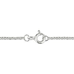 Silver Created White Sapphire and Diamond Necklace