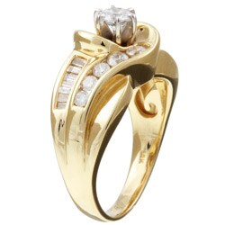 14k Yellow Gold 1ct TDW Diamond Engagement Ring (H-I, I2)