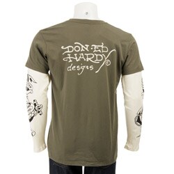 Ed Hardy Men's Double-sleeve 77 Eagle Tee