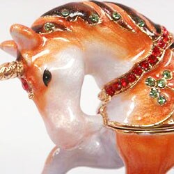 Jeweled Unicorn Keepsake Box