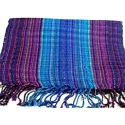 Purple/ Blue 'San Antonio' Scarf (Guatemala)