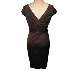 Maggy London Women's Solid Stretch Satin Dress