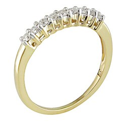 10k Gold 1/4ct TDW Diamond Semi-eternity Band (I-J, I2-I3)