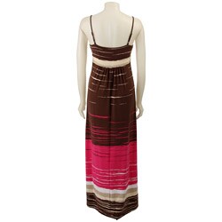 FINAL SALE Max & Cleo Women's Printed Jersey Maxi Dress