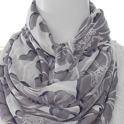 Adi Designs Women's Lightweight Floral Print Scarf