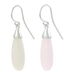 Sterling Silver Synthetic Gemstone Earrings