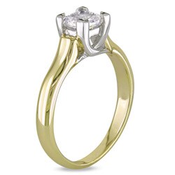 14k Gold 1ct TDW IGL-certified Diamond Engagement Ring (H-I, I1)